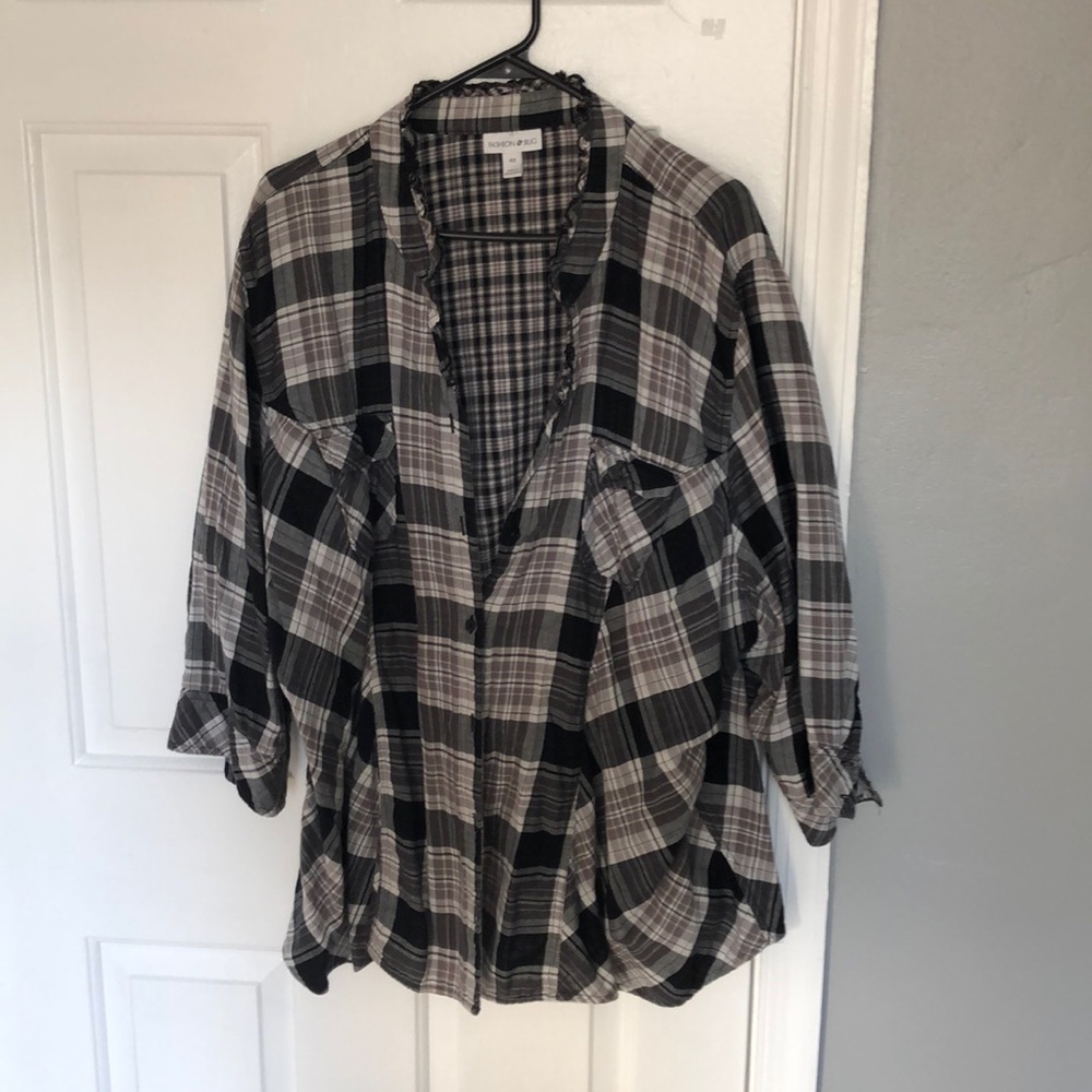 Black and white flannel